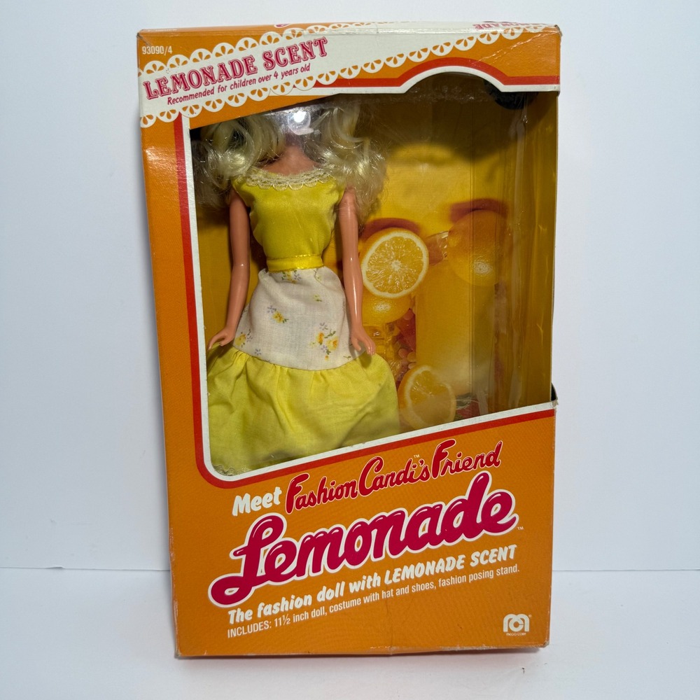 Vintage 1980 Mego Fashion Candi Friend Lemonade Scented 11.5" Doll 93090/4 Boxed
